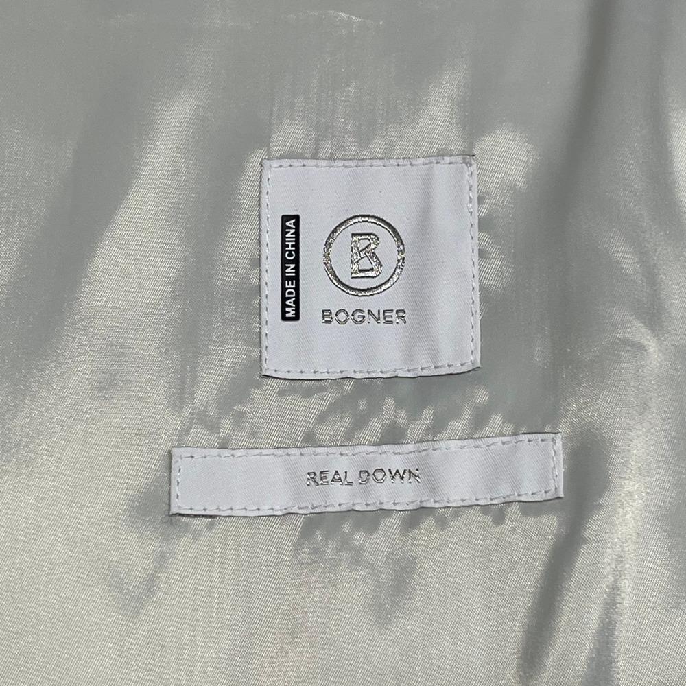 Bogner CARRY-D Jacket Womens XL Beige 750 Down Ski Geometric Luxury Waterproof - Picture 12 of 16